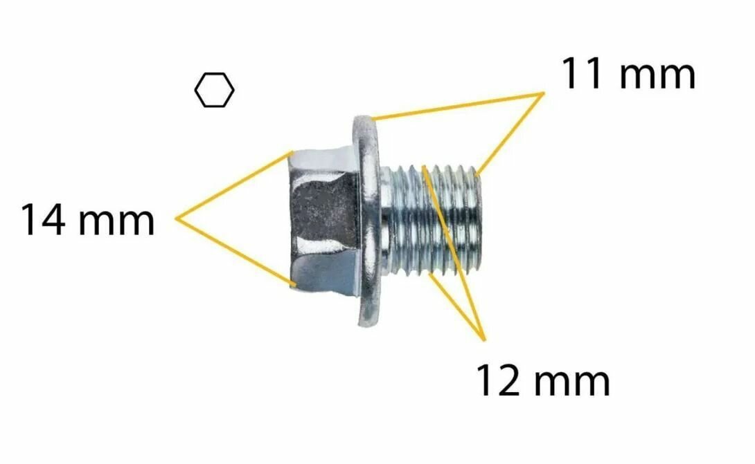 фото 9034112012 Болт-пробка для слива масла картера масляного поддона Toyota оригинал - 1 шт.
