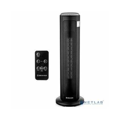BRAYER Вентиляторы BRAYER 4803BR Тепловентилятор 2200 Вт LED-диспл тайм 12 ч 20 кв м пульт ДУ вращ корп 35 комбинированная расцветка 880300₽
