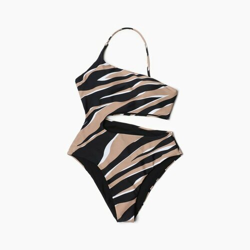 фото Купальник mist, размер m, бежевый, черный