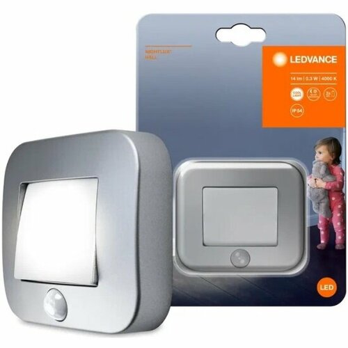 Светильник ночник Ledvance-osram LEDVANCE NIGHTLUX HALL Sl 6XBLI1 03Вт 14Лм 4000K сенсор 1320₽