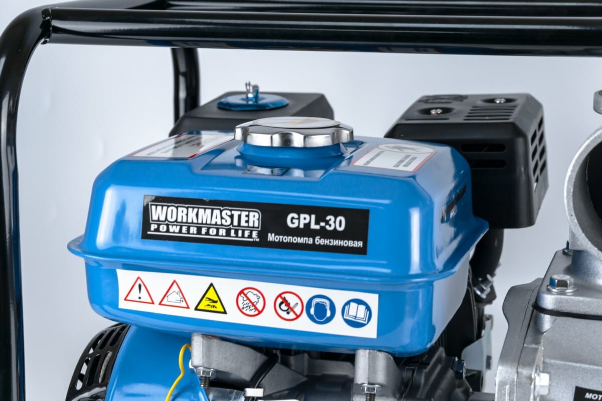 Workmaster Мотопомпа бензиновая GPL-30, шт Workmaster - фотография № 9