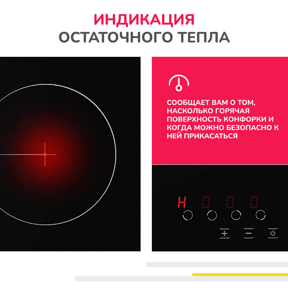 Электрическая варочная панель Simfer H60D14B000, индикатор остаточного тепла, защита от детей - фото №5