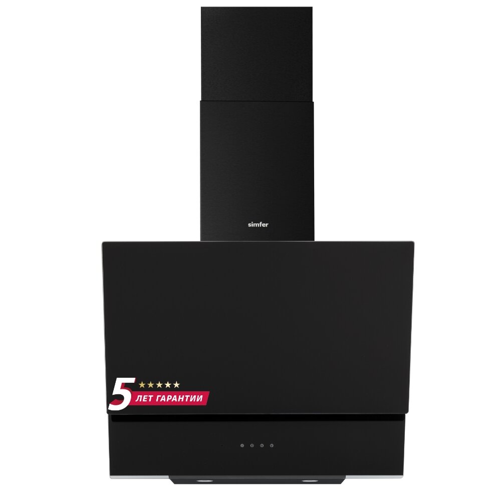 Настенная вытяжка Simfer 8658SM (ширина 60 см, цвет черный)