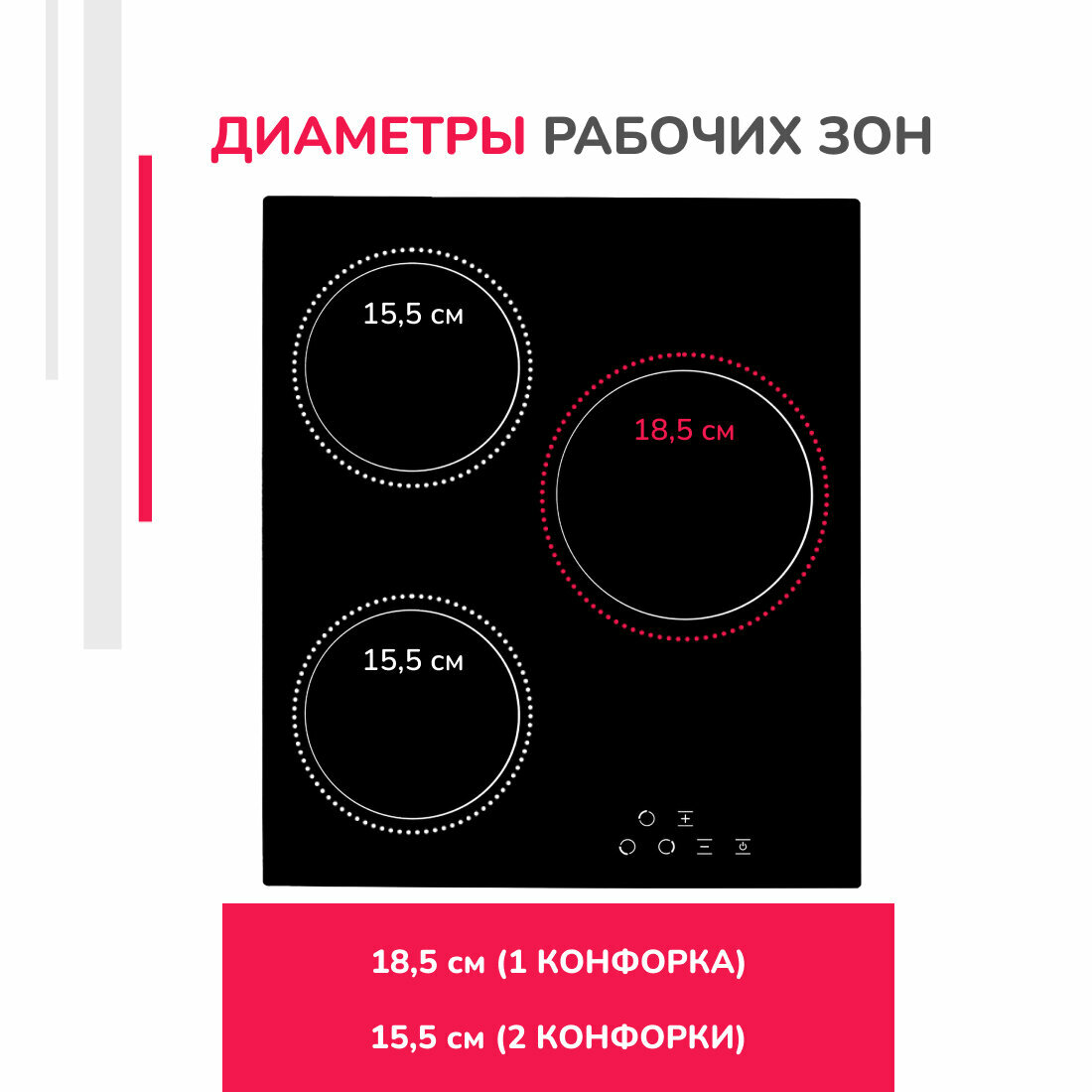 Электрическая варочная панель Simfer H45D13B000, сенсорное управление, индикаторы тепла - фото №8