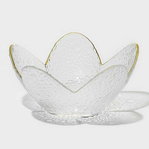 Салатник стеклянный фигурный Цветок 280 мл 1677 см 1534₽