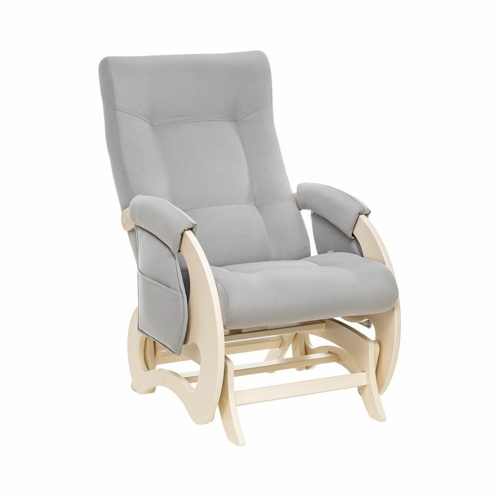 Кресло для кормления Milli Ария (с карманами), Дуб шампань, велюр бежевый V 51