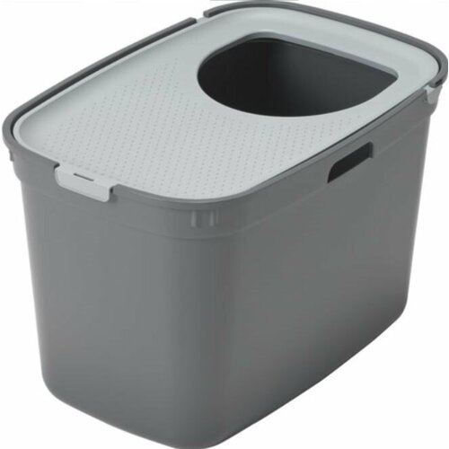 Moderna Закрытый туалет для кошек Top cat recycled, серый 59*39*38см 1.5 кг