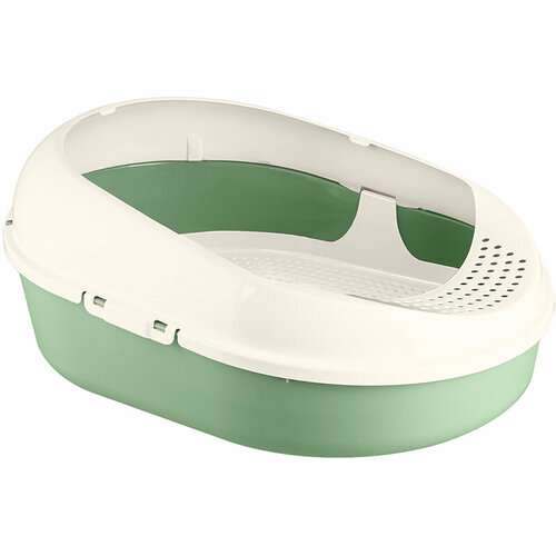 Лоток-туалет для животных 519378213мм с сеткой бортом Cosmo Зелёный С96202 1734₽