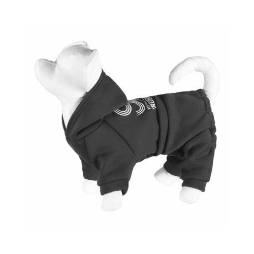 Yami-Yami одежда Костюм для собаки с капюшоном светло-серый S (спинка 23 см) лн26ос 0,08 кг 57526