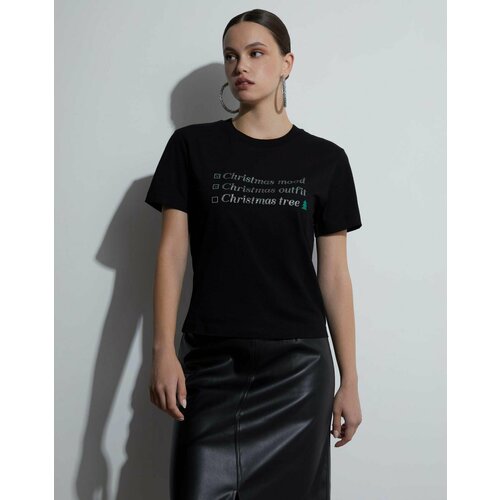 фото Футболка gloria jeans, размер xs (38-40), черный