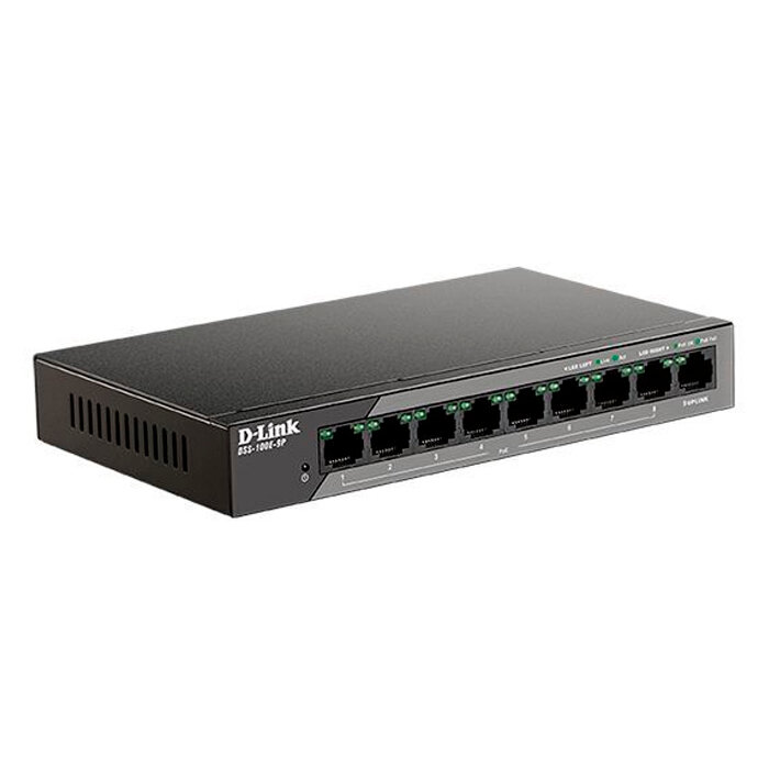 Коммутатор D-Link DSS-100E-9P/B1A black