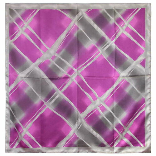 Платок Roby Foulards, 90х90 см, фиолетовый