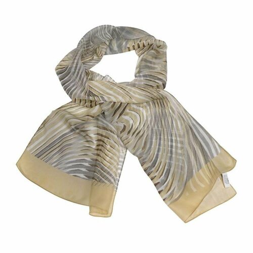 Шарф Roby Foulards, 160х40 см, бежевый