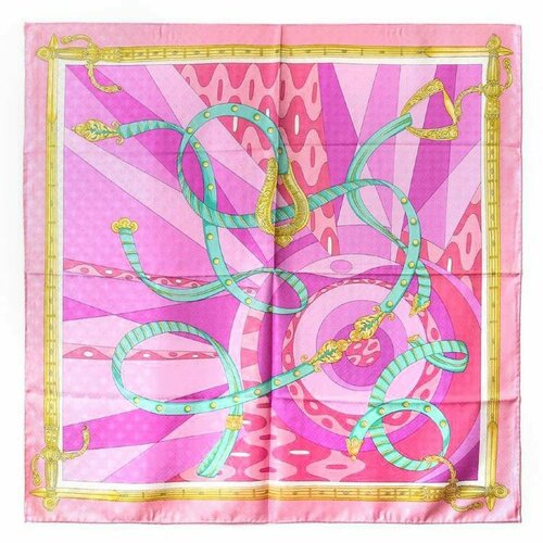 фото Платок clubseta,90х90 см, голубой