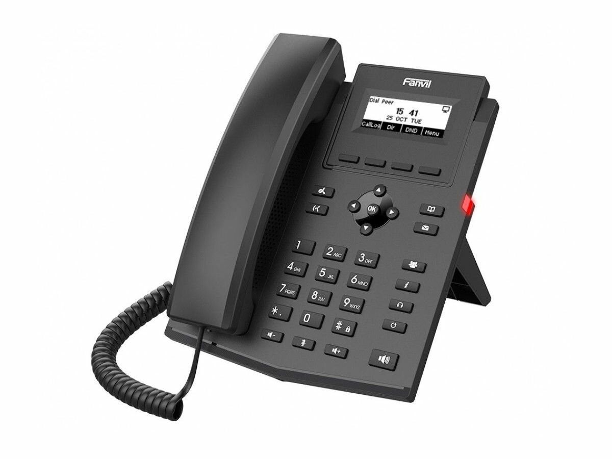 Телефон IP Fanvil X301p c б/п черный .