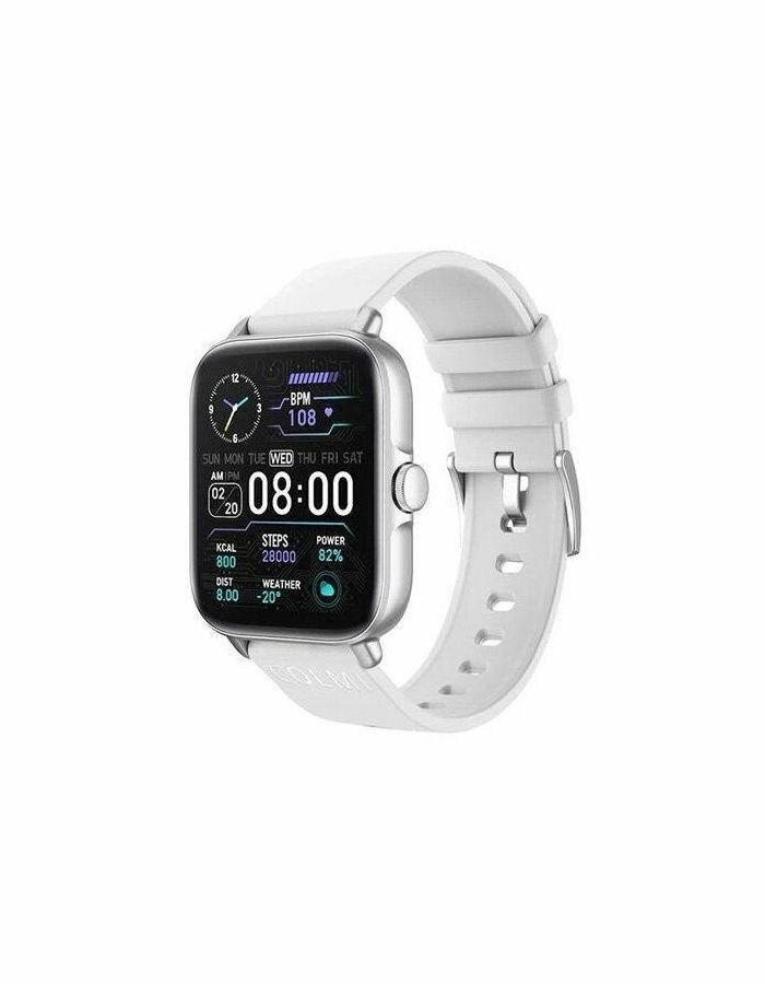 Умные часы Colmi P28 Plus Silicone Strap Gray-Gray