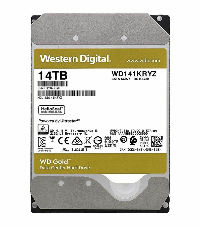 Жесткий диск WD Gold , 14Тб, HDD, SATA III, 3.5" - фото №2