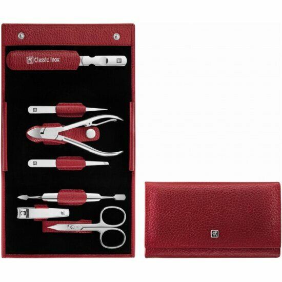 Маникюрный набор Zwilling Inox 97681-003, 7 предметов, красный