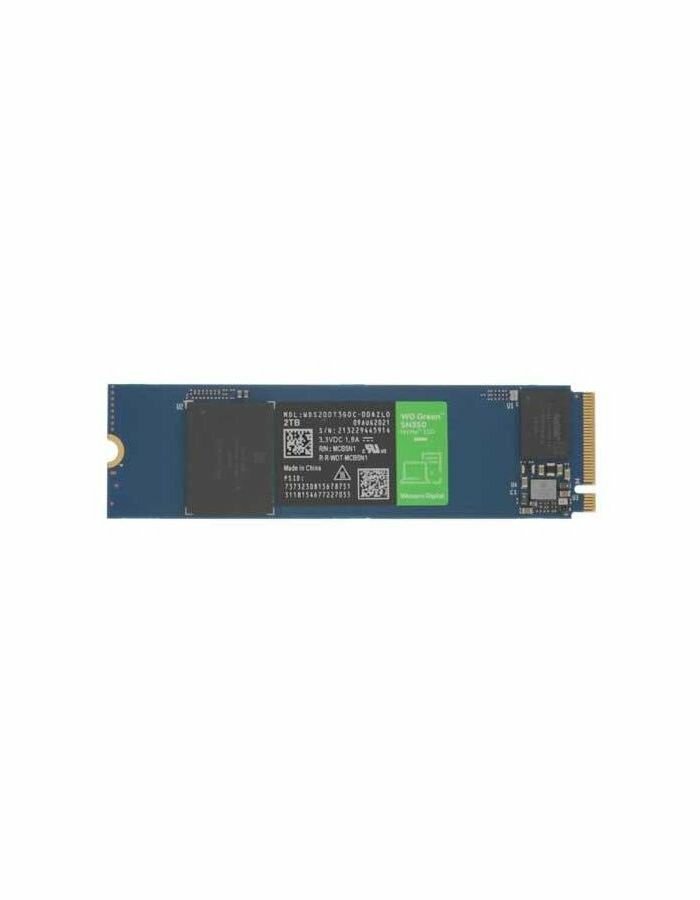 Твердотельный накопитель SSD WD Green SN350 NVMe WDS200T3G0C 2ТБ M2.2280 (QLC) - фото №5