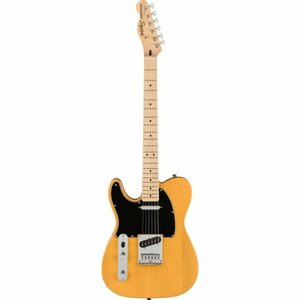 Электрогитара Fender SQUIER Affinity Telecaster Le -Handed MN BTB, цвет желтый