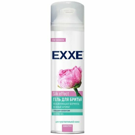 Гель для бритья Exxe Sensitive Silk Effect женский, 200 мл