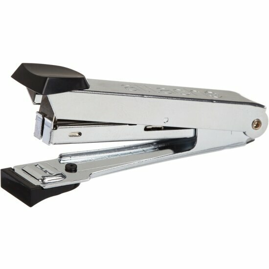 Степлер Deli PRO N10 до 15 лис антистеп+ скобы (1000 шт) блистер ассорти