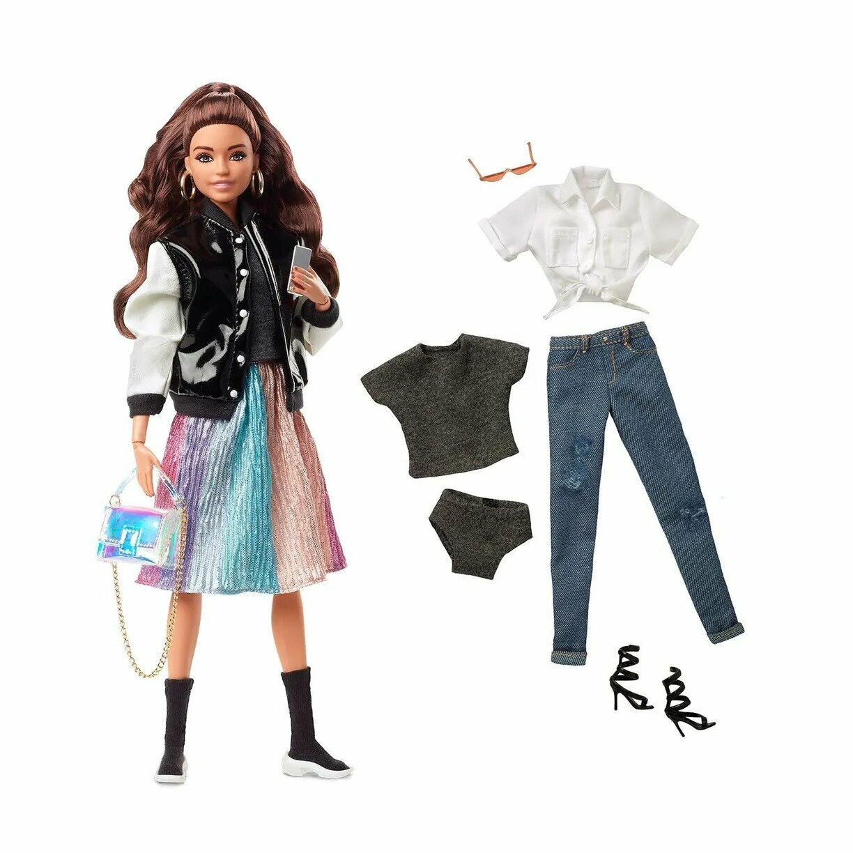 Кукла Barbie Barbiestyle 4, 28 см, HCB75 фиолетовый