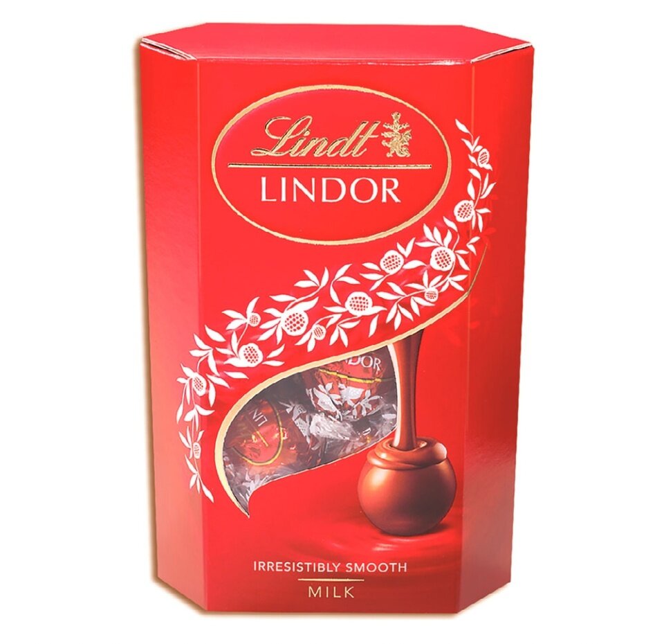Lindt Lindor Корнет молочный, 200 г, 250 мл, картонная коробка Линдт/lindt - фото №12