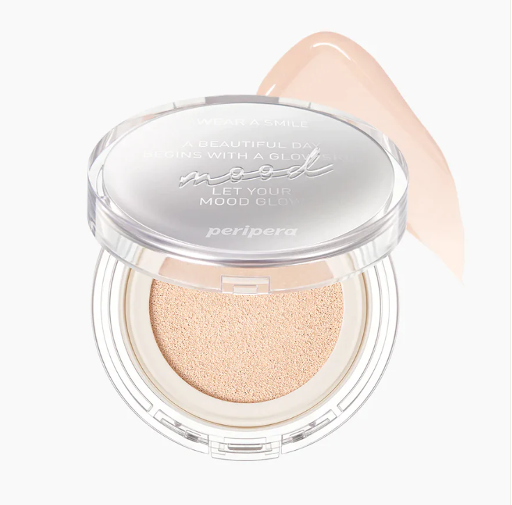 Увлажняющий кушон Peripera Mood Vegan Glow Cushion SPF50+ PA++++ #03 Beige 13 грамм