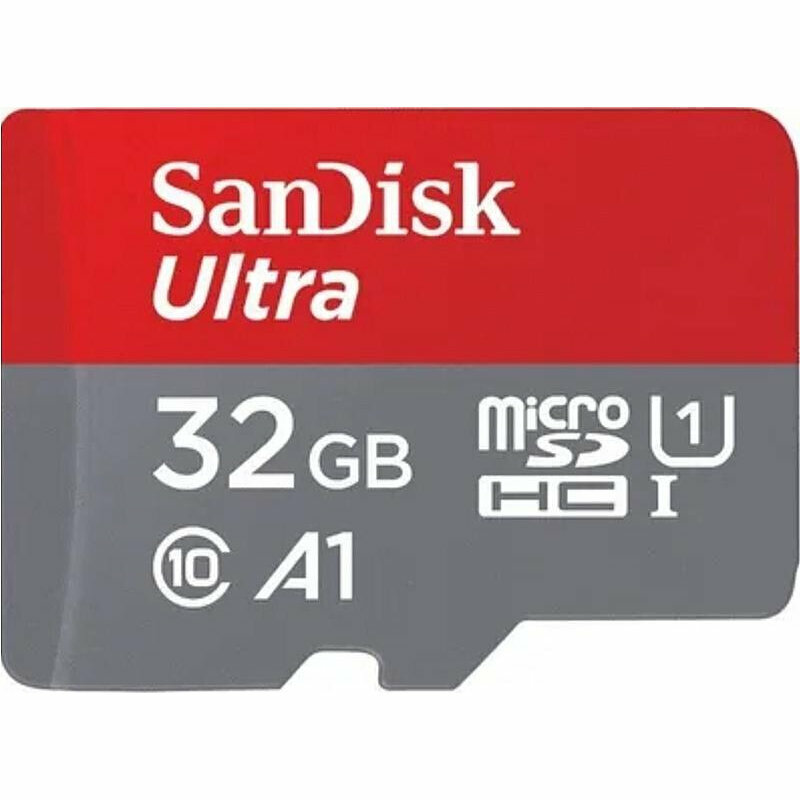 Флеш-память SanDisk 32Gb microSDHC Ultra UHS-I 100MB/s (SDSQUNR-032G-GN3MN), 1881186
