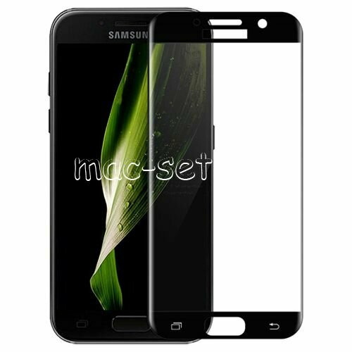 Защитное 3D стекло для Samsung Galaxy A7 (2017) A720 изогнутое на весь экран с черной рамкой защитное 3d стекло для nokia 6 1 изогнутое на весь экран 5 5 с черной рамкой