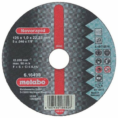 Диск отрезной Metabo Novoflex 180x3,0 прямой А30 616450000