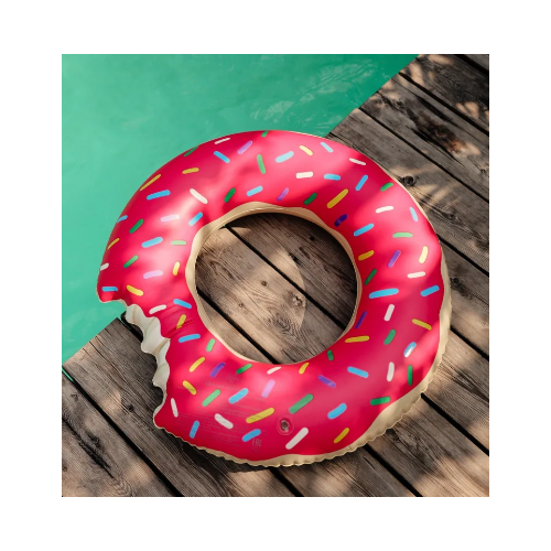 фото Розовый круг для плавания пончик 82см china dans international