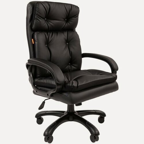 Изображение товара Кресло руководителя Chairman 442 экопремиум черный (черный пластик)