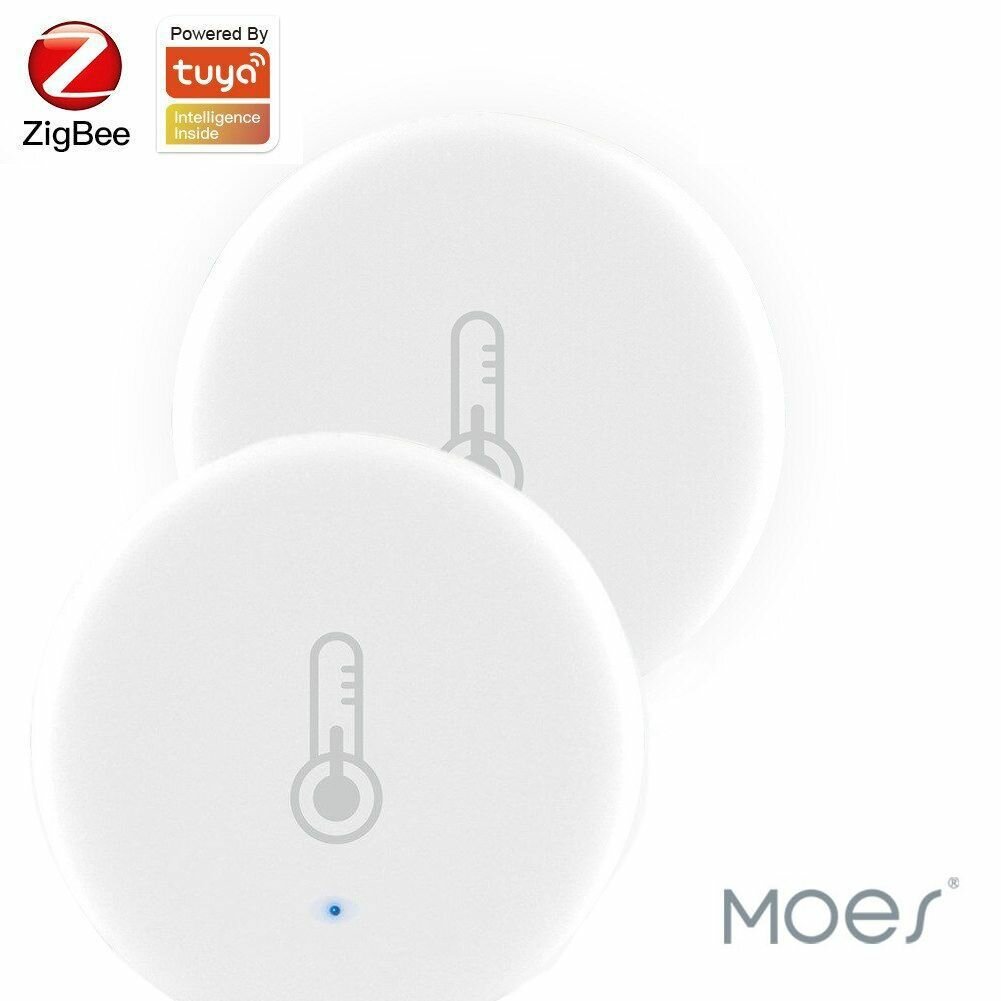 Умный датчик температуры и влажности Moes Zigbee, 2 штуки