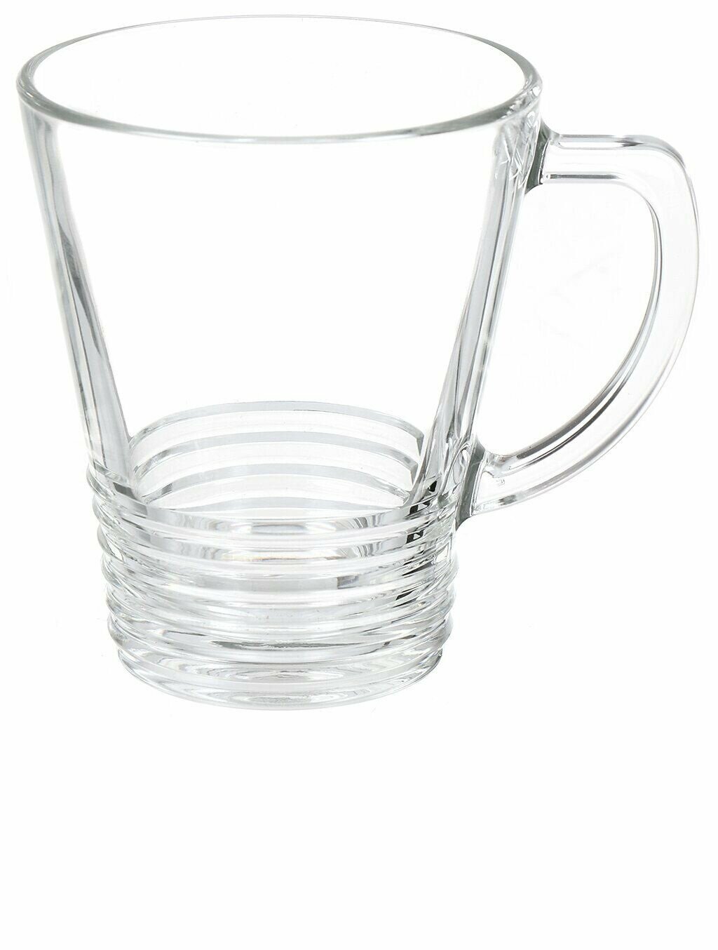 Кружка стеклянная для кофе и чая "аура уника" OSZ, 300мл, прозрачная — фото 1