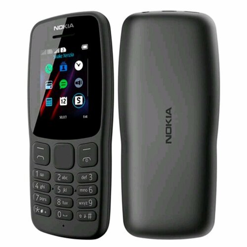 Мобильный кнопочный телефон Nokia 106 DS 1101₽