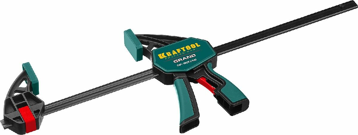Пистолетная струбцина KRAFTOOL 600х85 мм 180 кгс распор 800 мм сжатие 600 мм