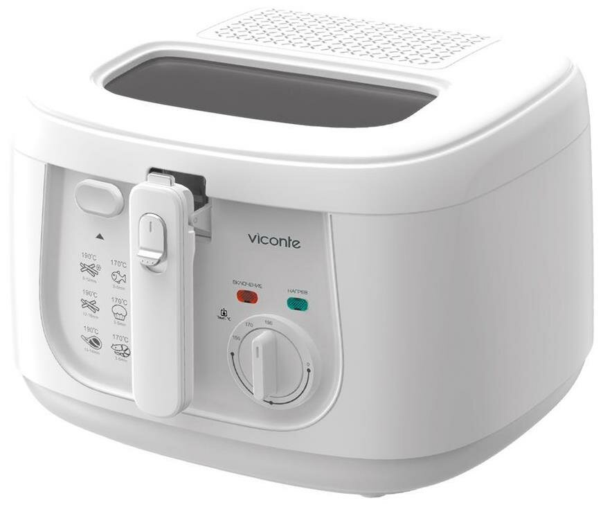 Фритюрница Viconte VC-610 1800 W белая