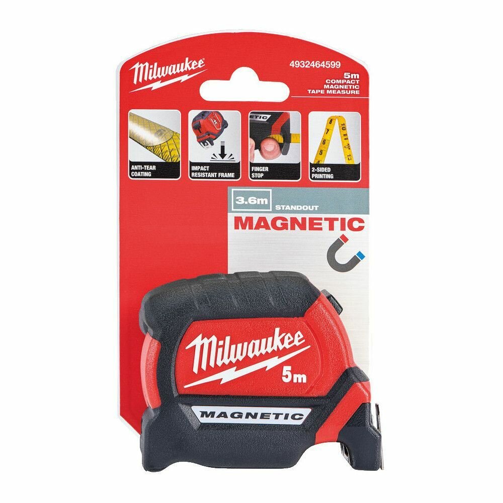 Рулетка Milwaukee GEN III магнитная 5м*27мм — фото 1