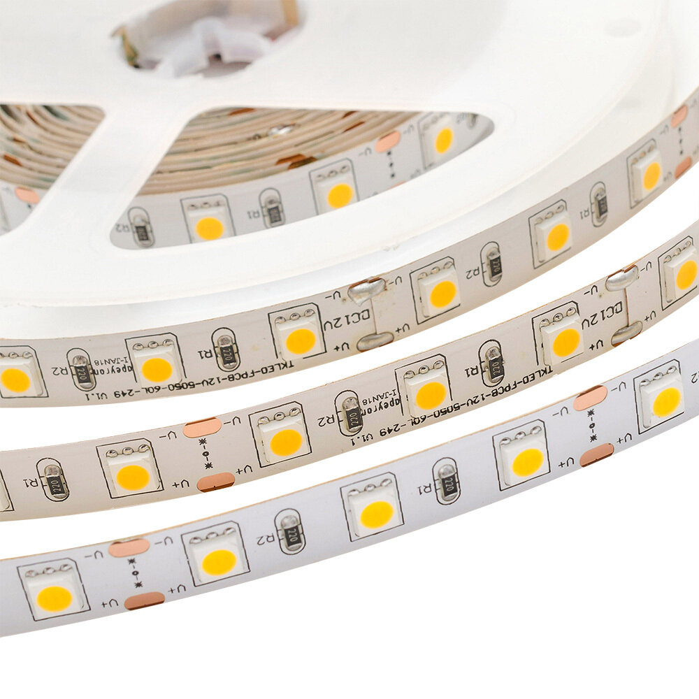 Комплект светодиодной ленты Apeyron 5050 60 диод/14.4 Вт/м 12 В 10 мм IP20 5 м нейтральный белый свет - фото №14