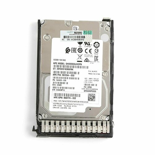 Hp Жесткий диск 900GB 12G 15k rpm L SAS SFF 25in Smart Carrier ENT 3yr Warranty Digitally Signed Firmware Hard Drive 870759-B21 870795-001 4600000₽