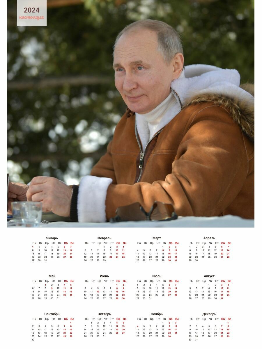 Календарь с путиным на 25 год Календарь 2024 Путин - купить по низкой цене на Яндекс Маркете