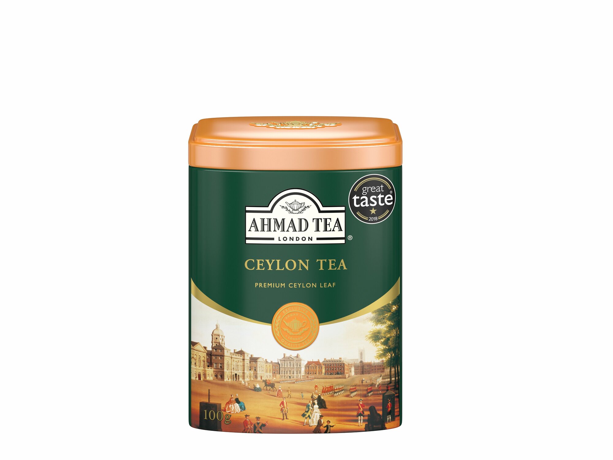 Чай "Ahmad Tea", Цейлонский чай, металлическая банка, 100гр - фотография № 6