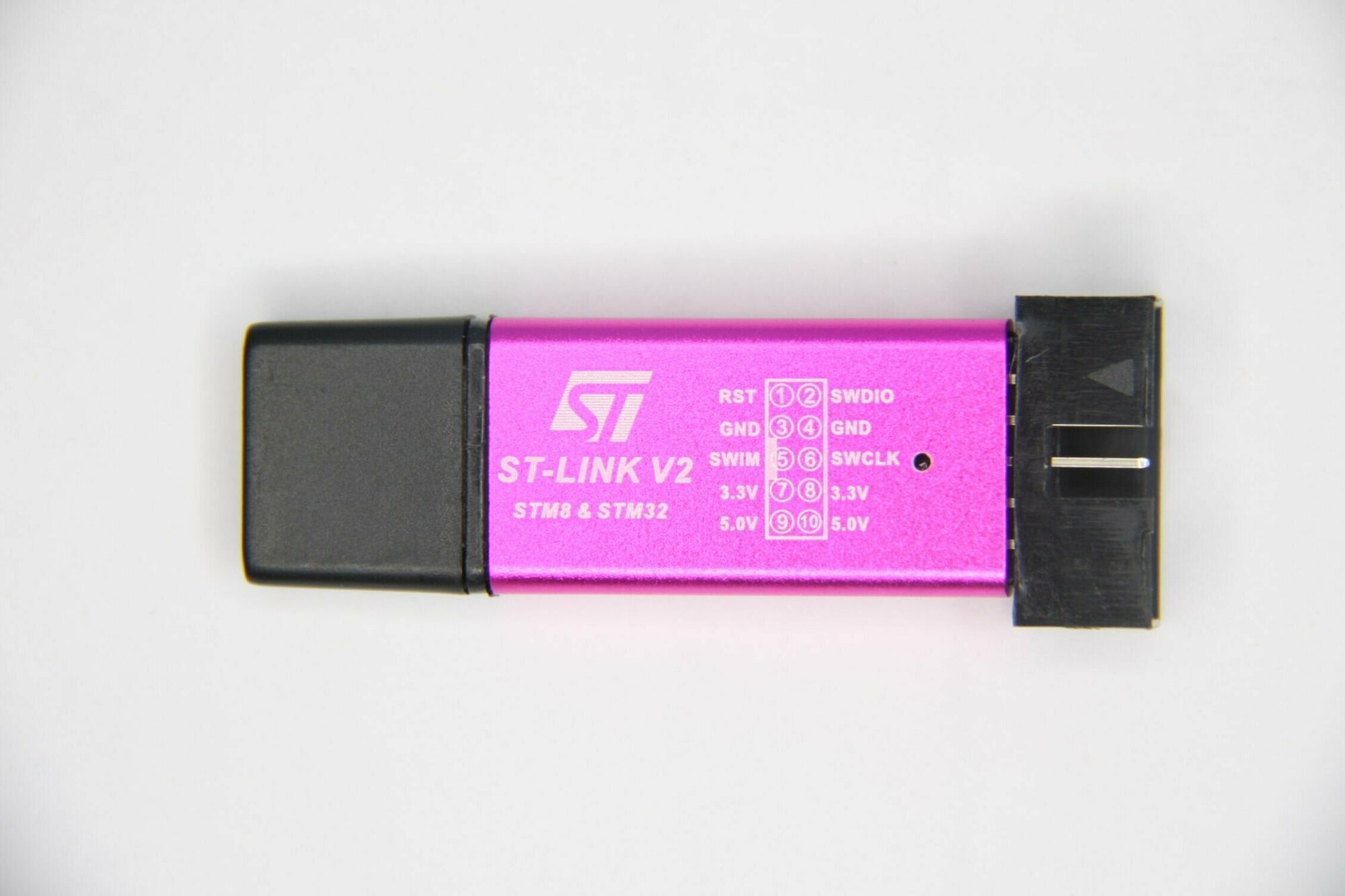 Программатор ST-LINK V2 для микроконтроллеров STM8 и STM32 + кабель