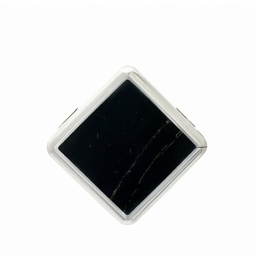 Платежный бегунок на браслет 15мм Artpayments с функцией Tinkoff Pay, Ромб - яшма черная / платежный nfc серебряный брелок для удобной оплаты