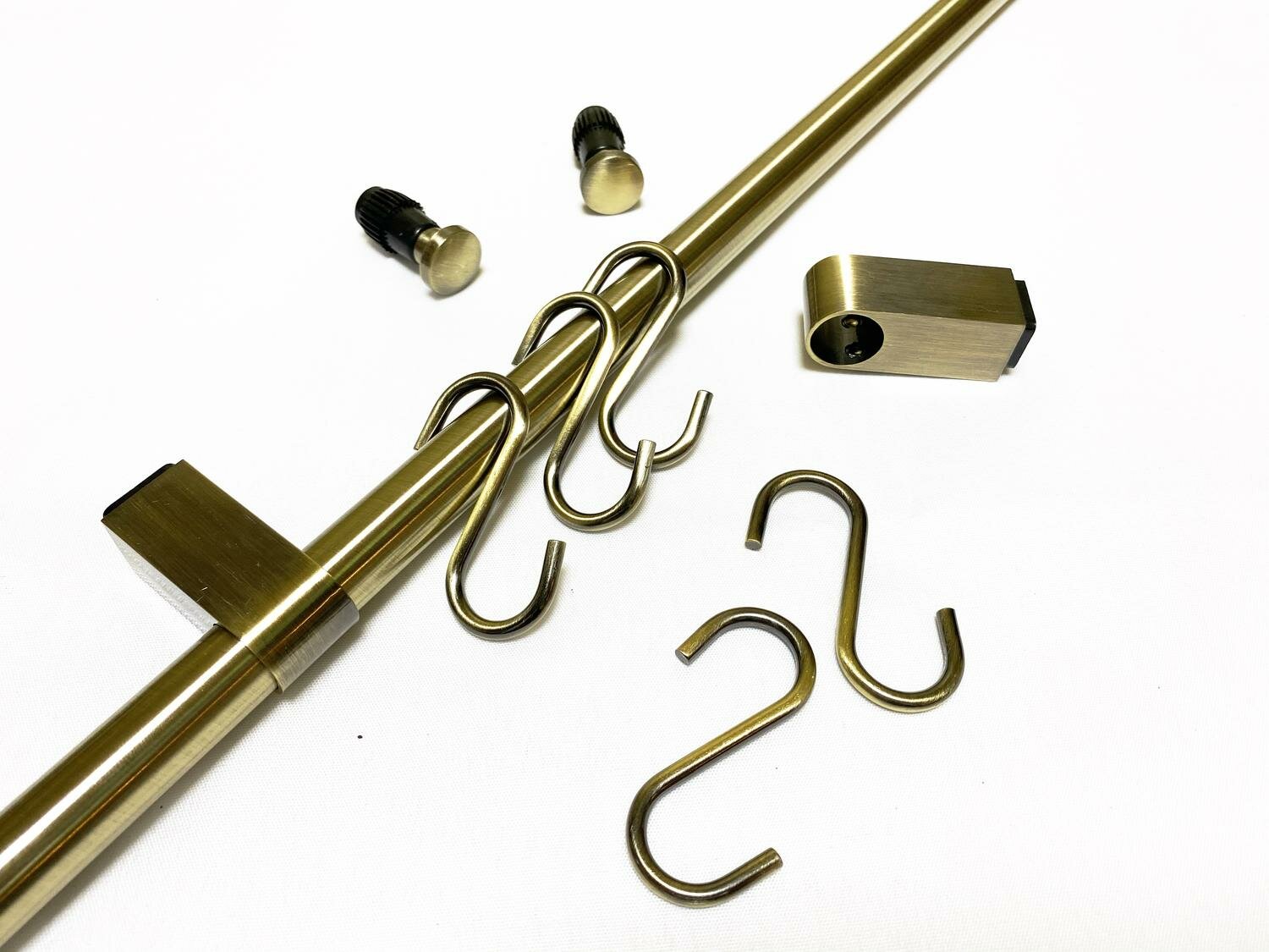 фото Трубы для рейлинга 60 см, 2 шт, бронза