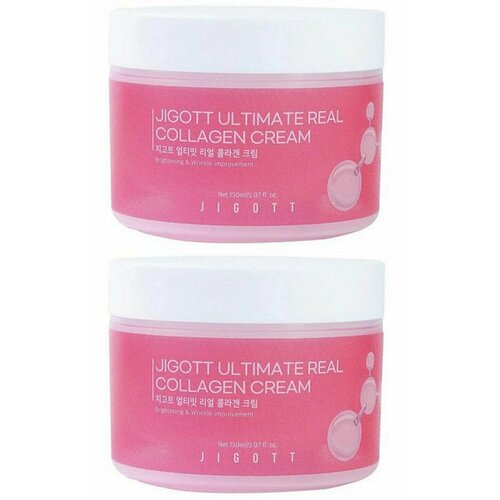 JIGOTT Крем Ultimate Real Collagen Cream 150мл - 2 штуки