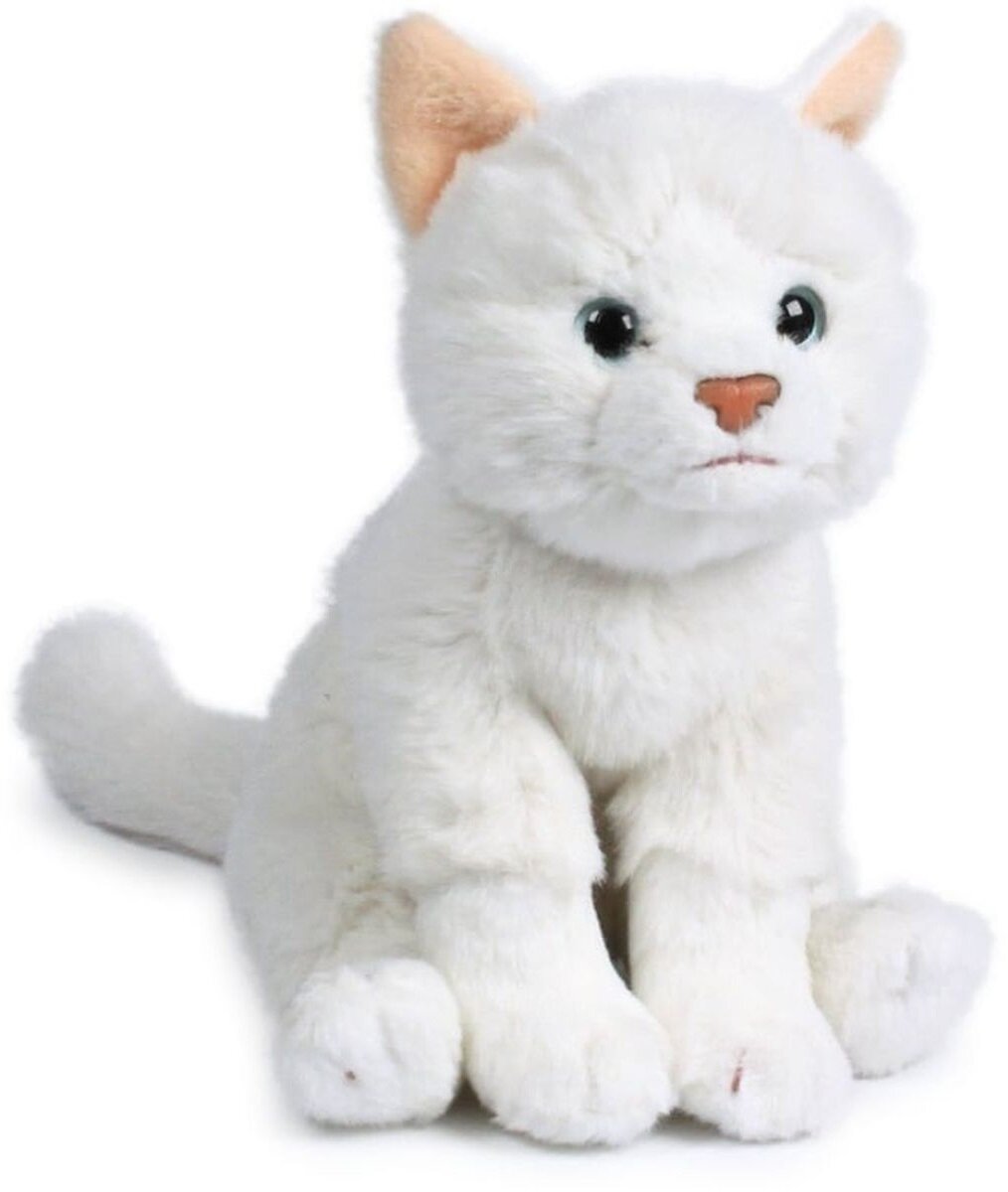 Игрушка мягкая Anna Club Plush плюшевая Кошка русская белая, сидит (15 см.)