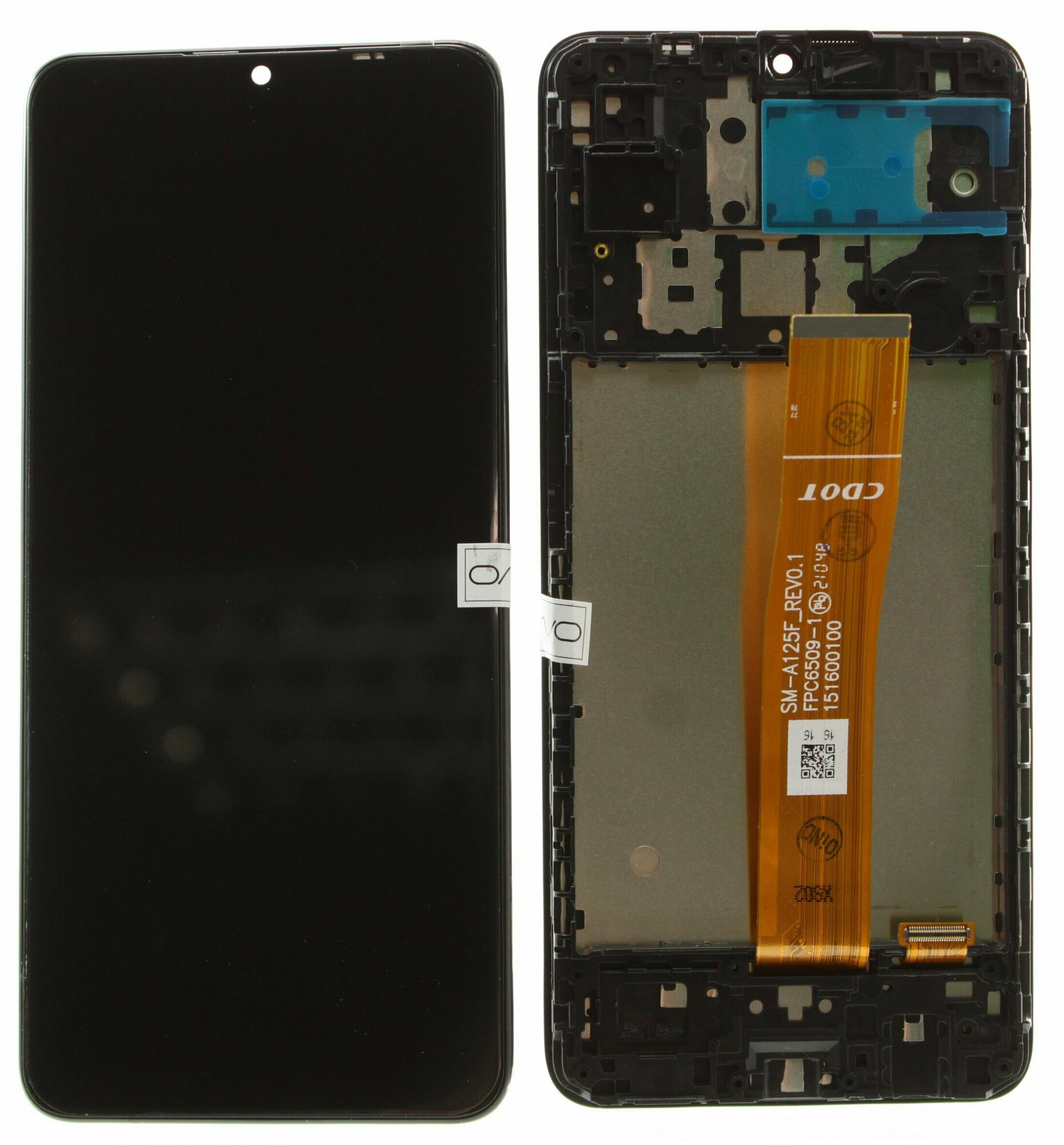 Дисплей для Samsung Galaxy A12/M12 (A125/M127) в рамке REV 01 A+